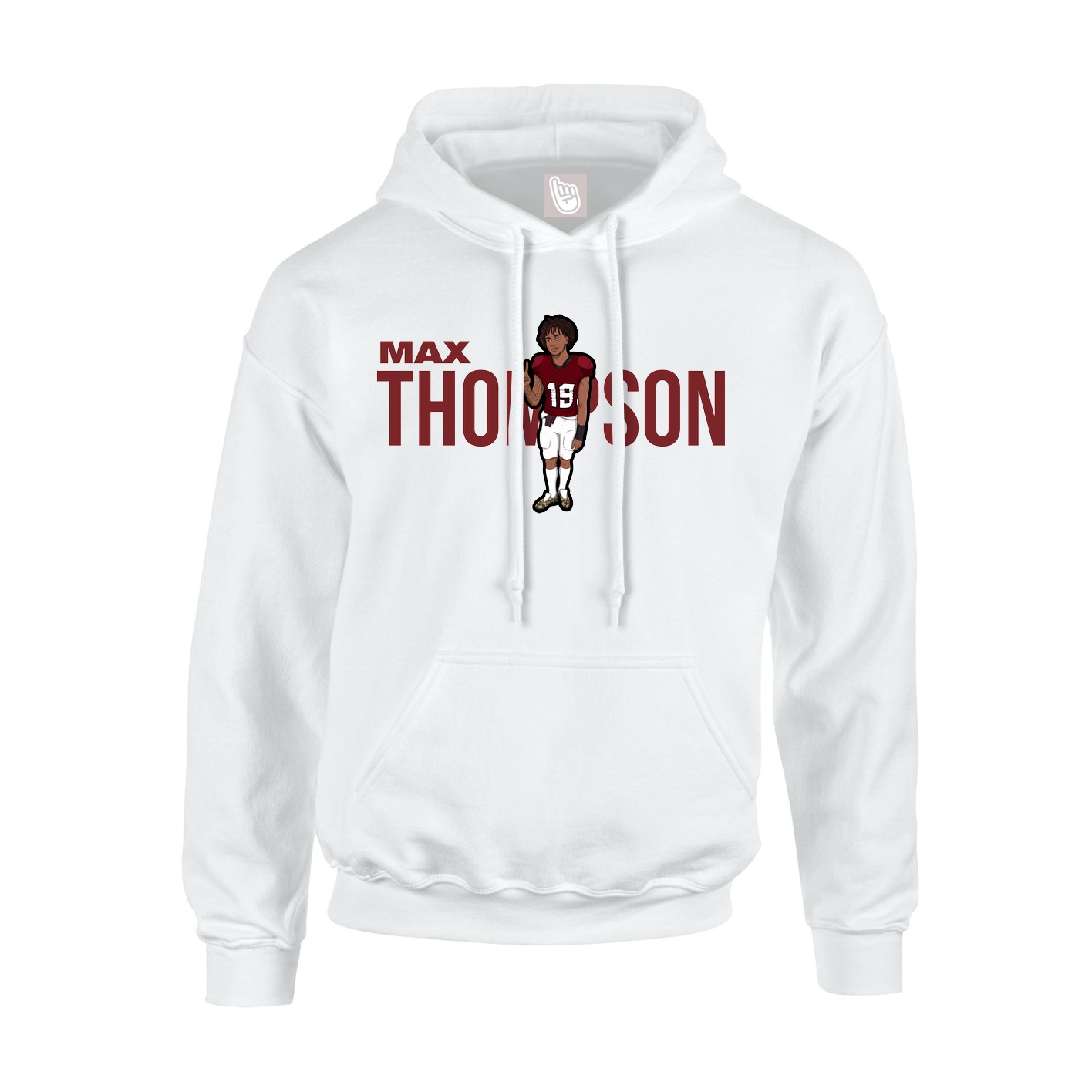 Hoodie — Player Name in White