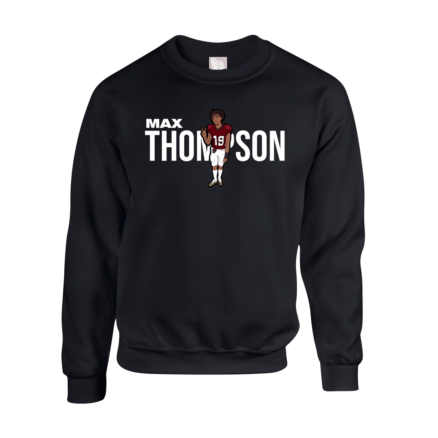 Fleece Crew — Player Name in Black