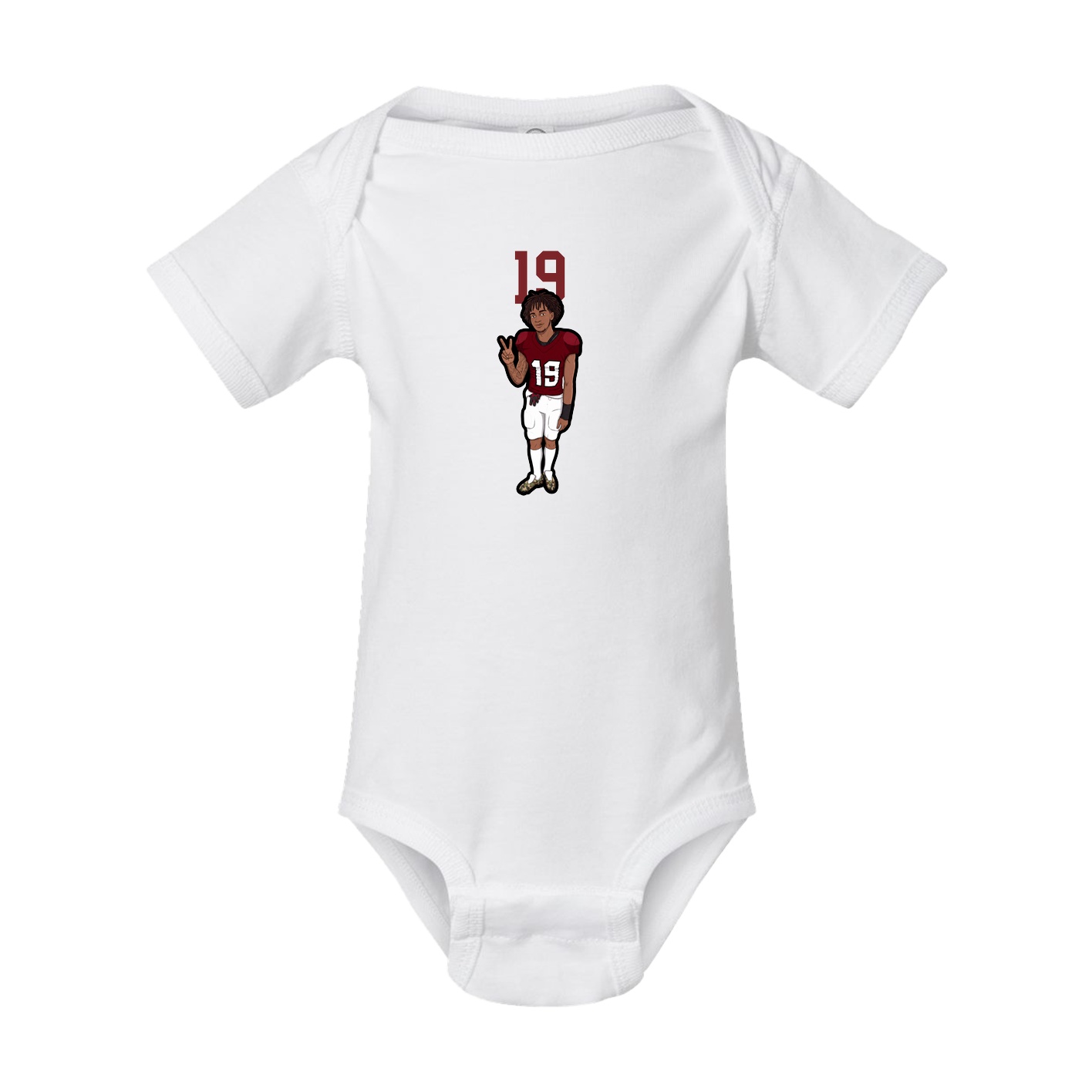 Baby Onesie — Number Top in White