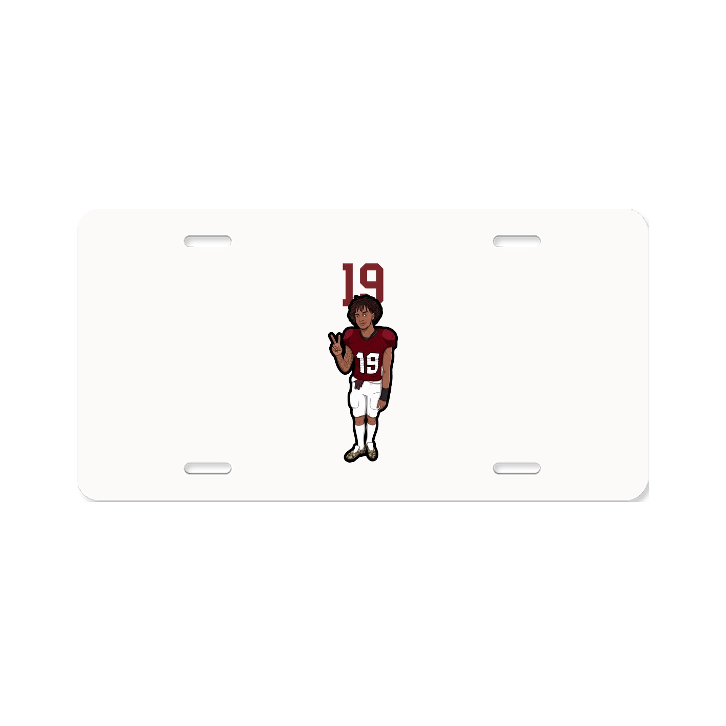 License Plate — Number Top in Classic