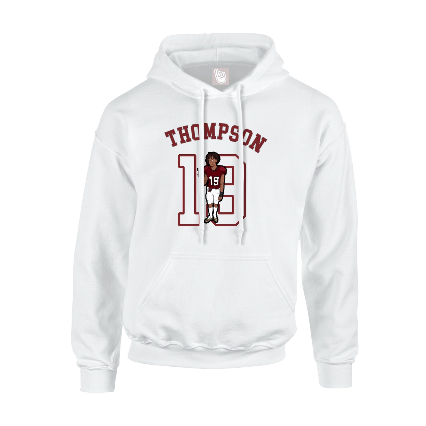 Youth Hoodie — Shirsey Arch in White