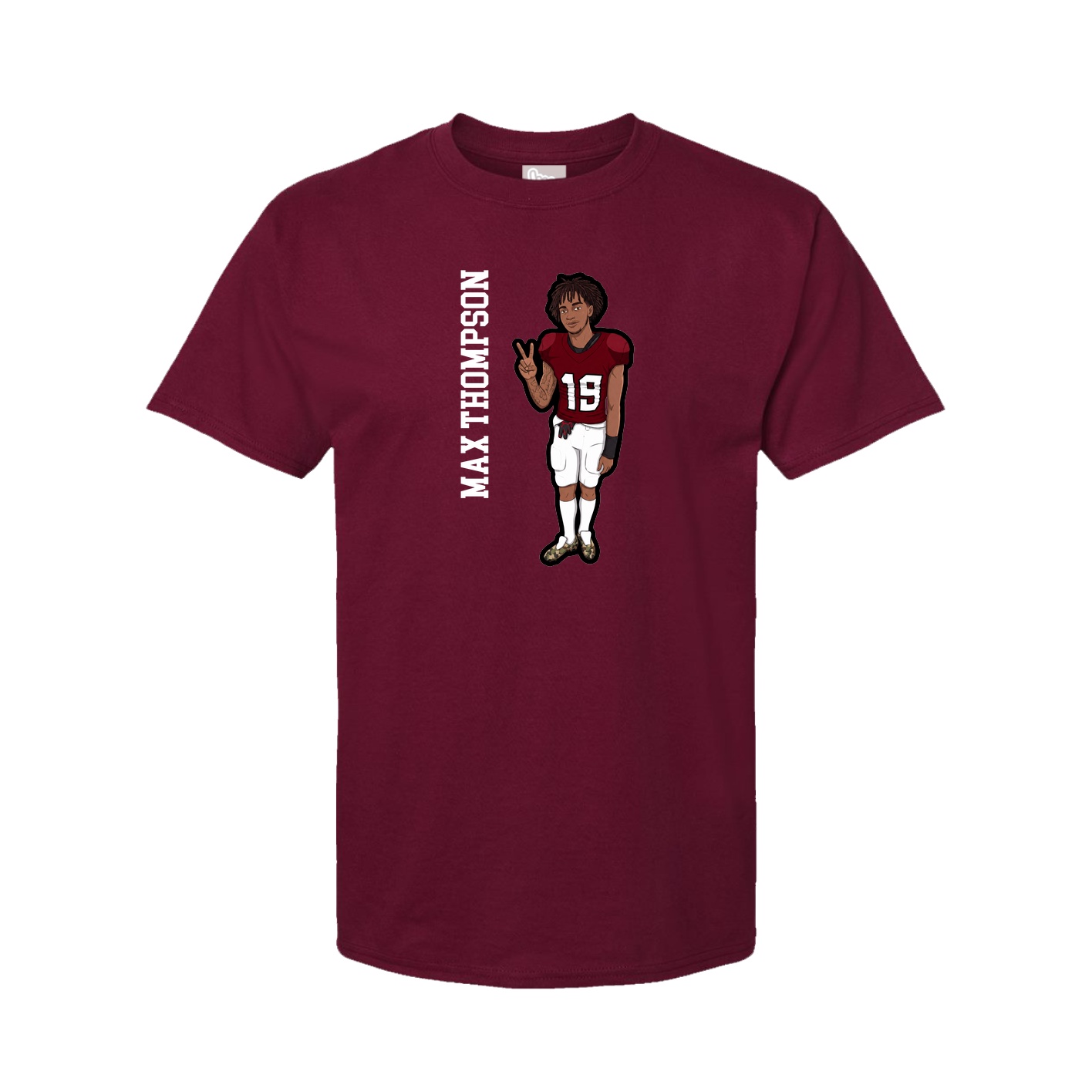 Tee — Name Vertical in Cardinal