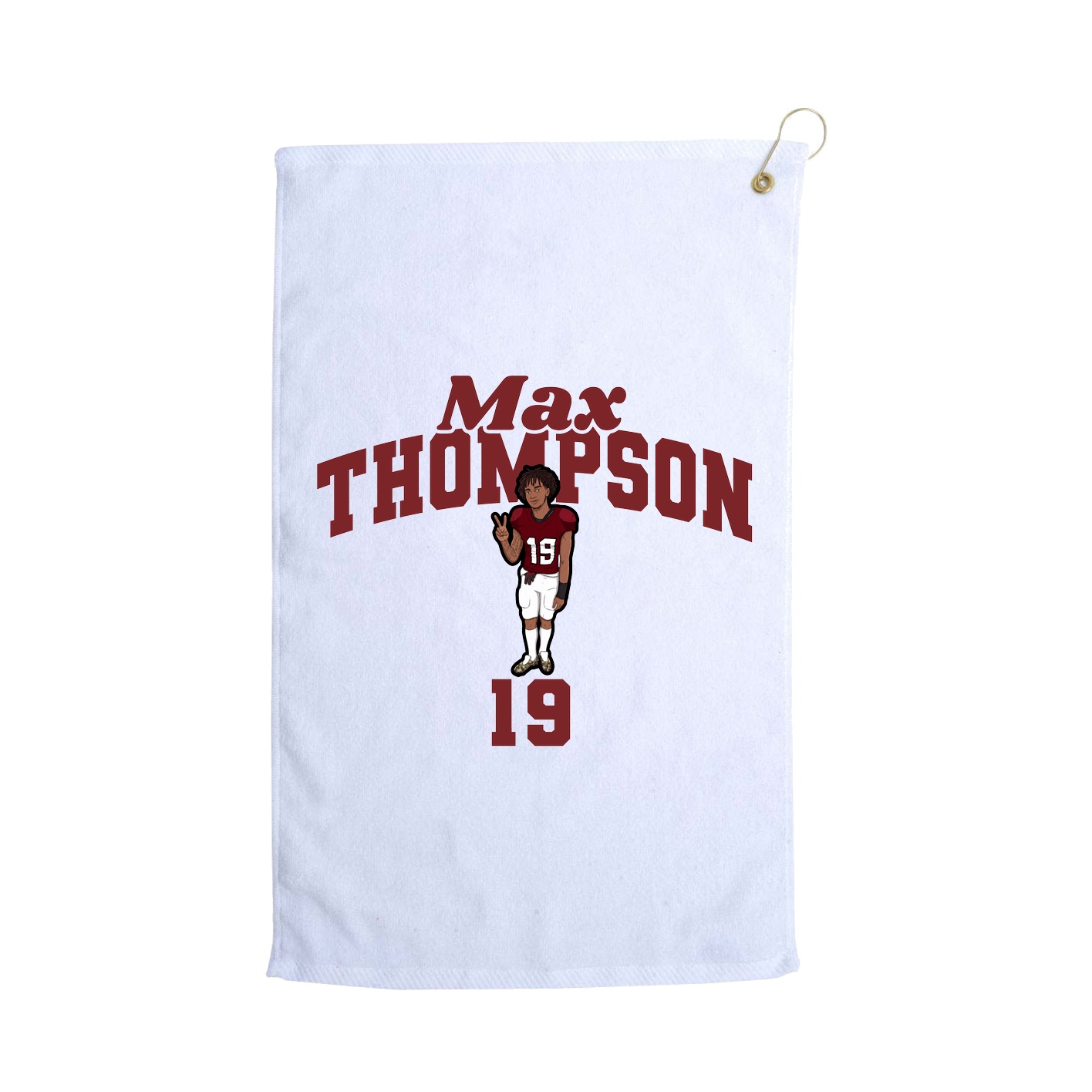 Golf Towel — Signature Arch in White