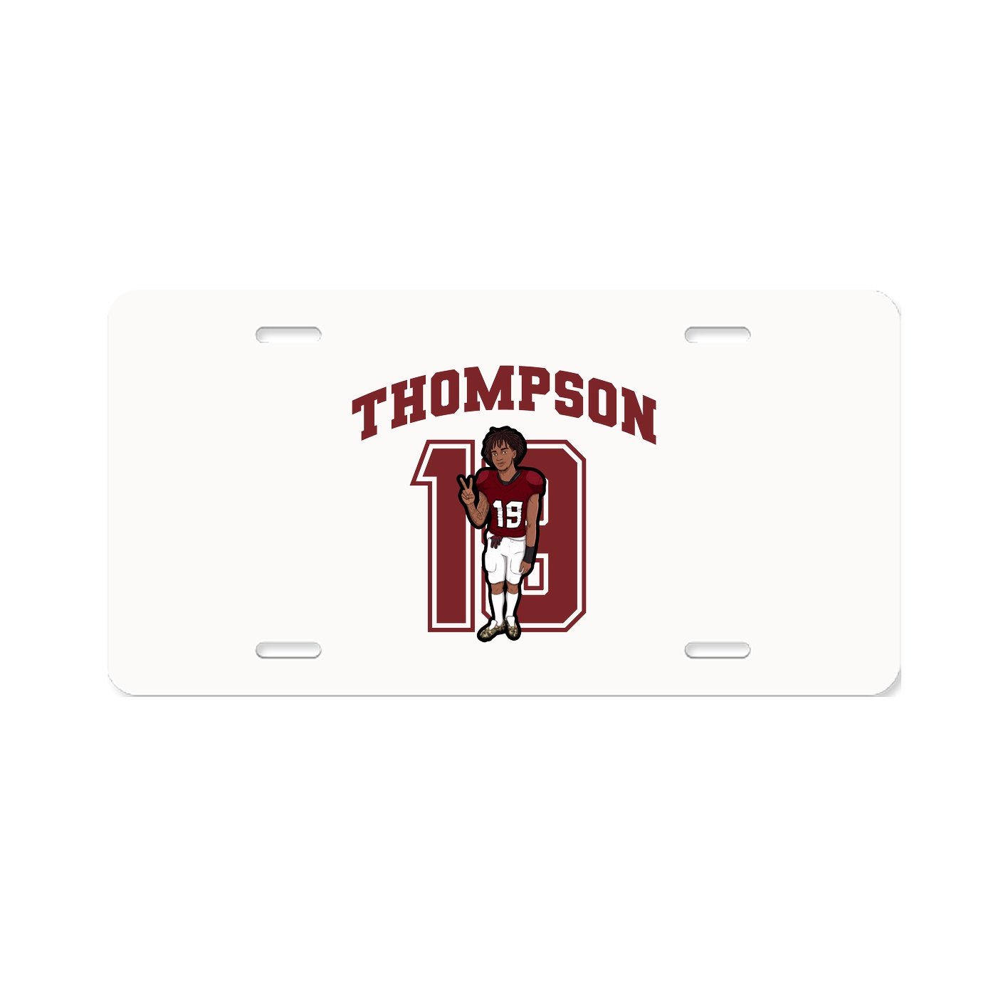 License Plate — Number in Classic