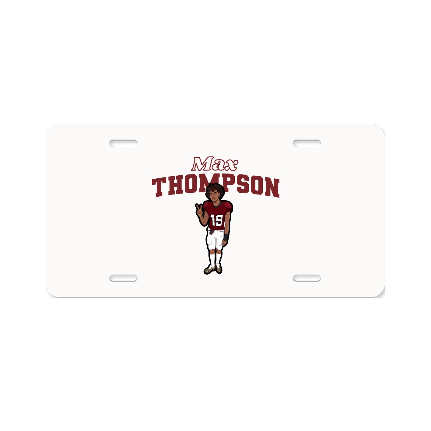 License Plate — Name Arch in Classic