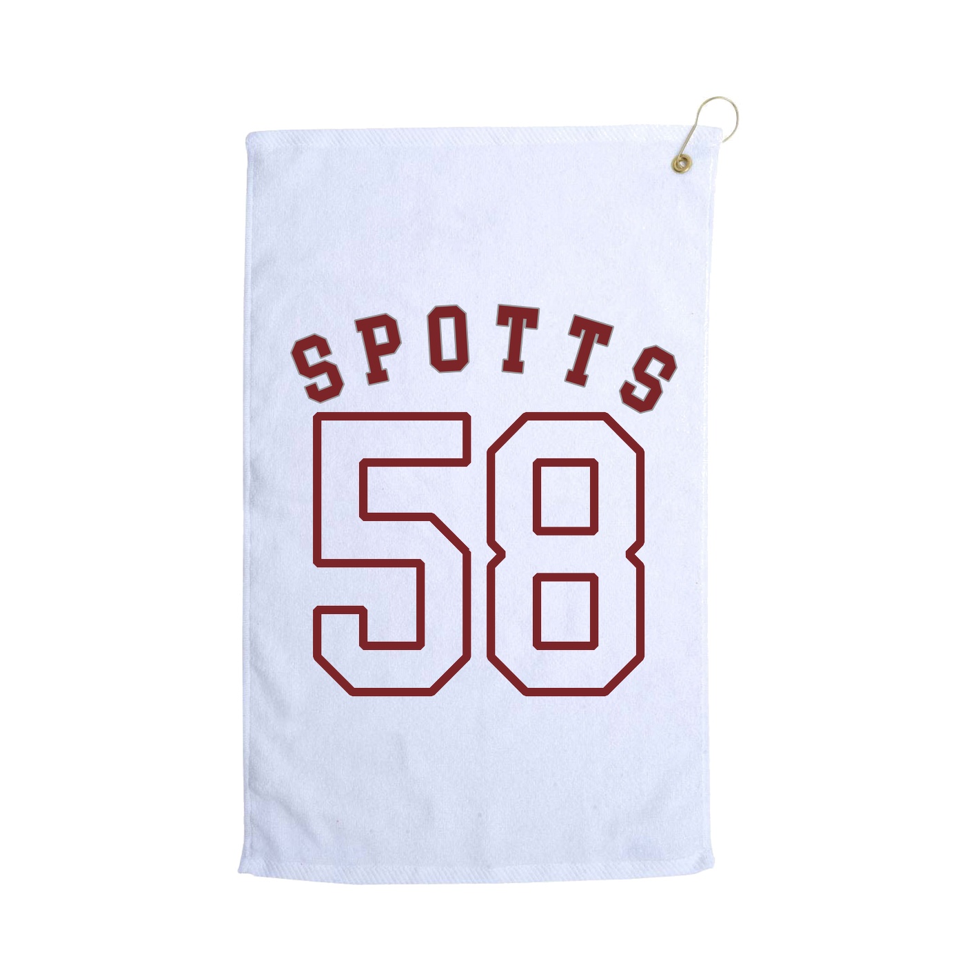 Golf Towel — Shirsey Arch in White