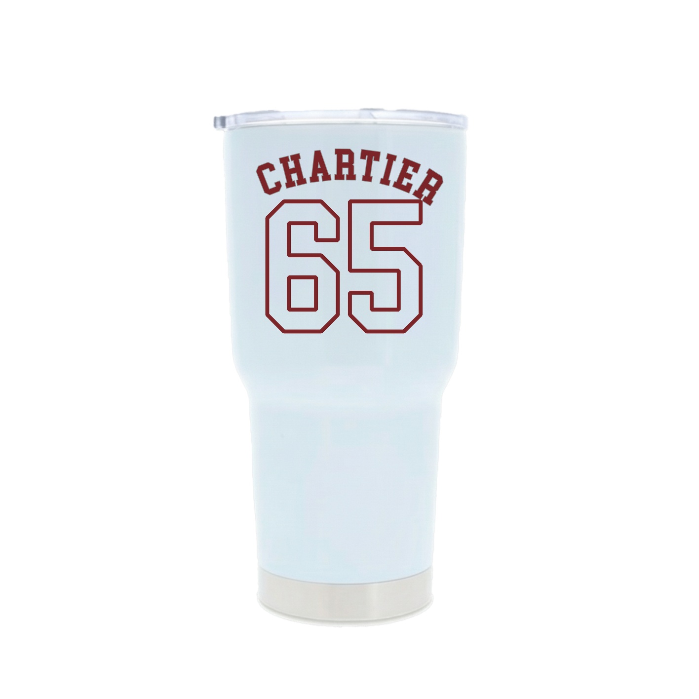 30oz Stainless Steel Tumbler — Shirsey Arch in White