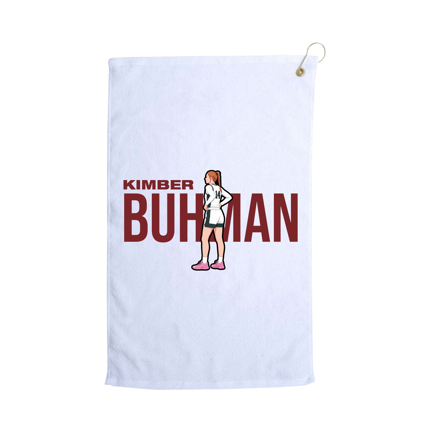 Golf Towel — Player Name in White