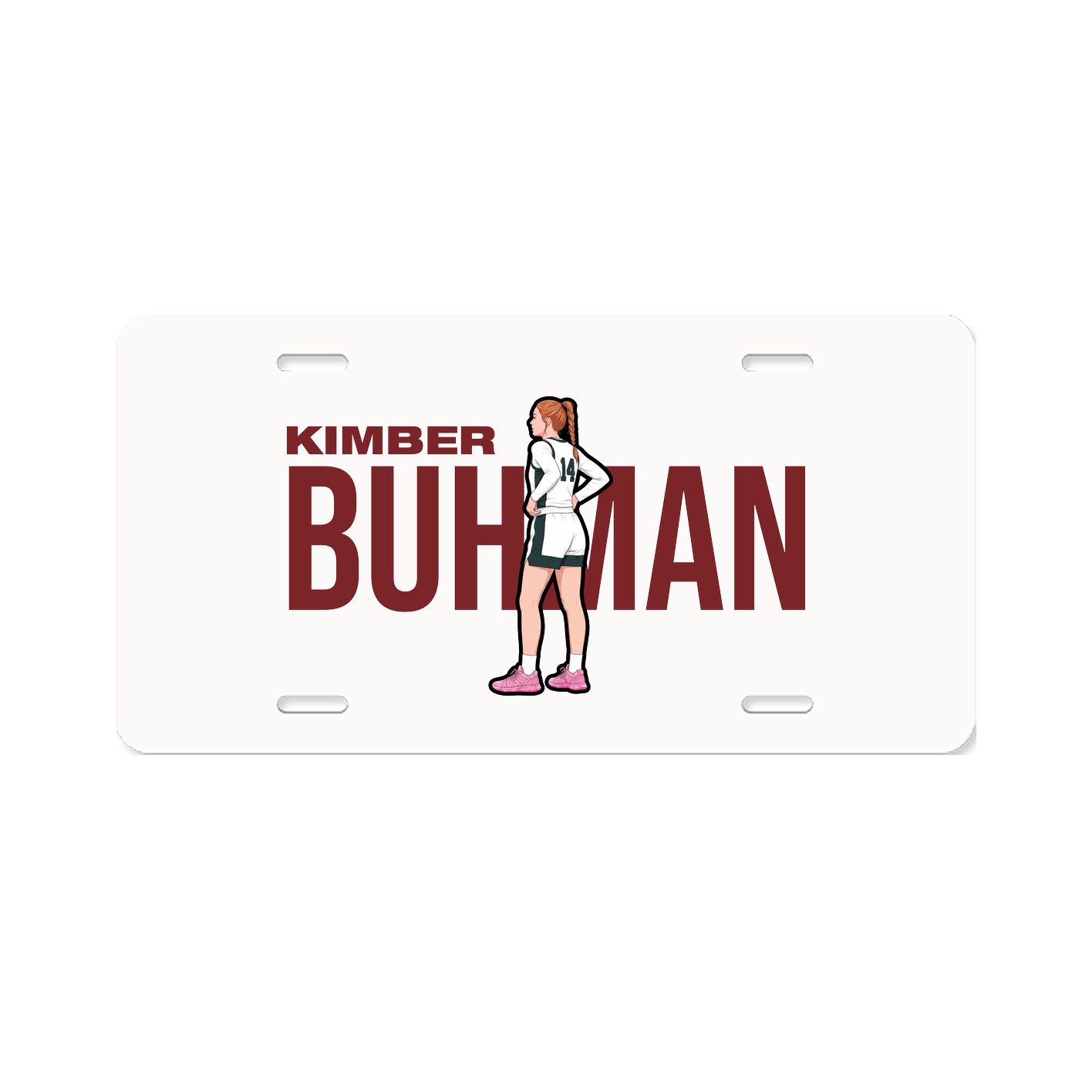 License Plate — Player Name in Classic
