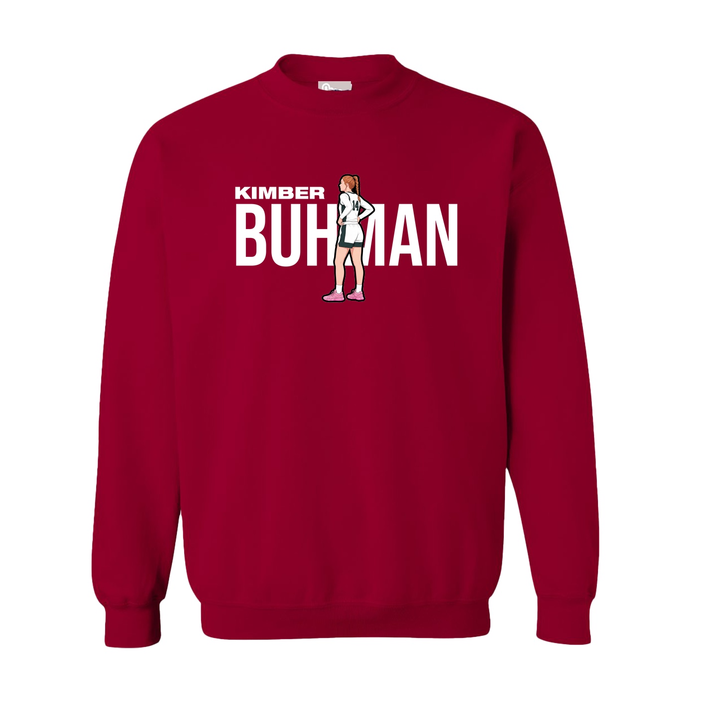 Fleece Crew — Player Name in Cardinal