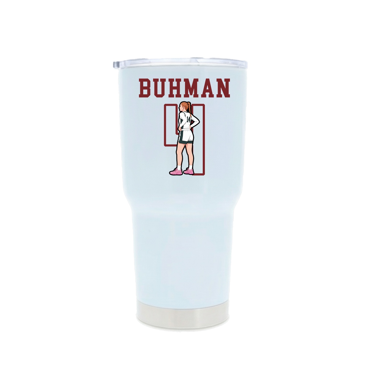 30oz Stainless Steel Tumbler — Shirsey in White