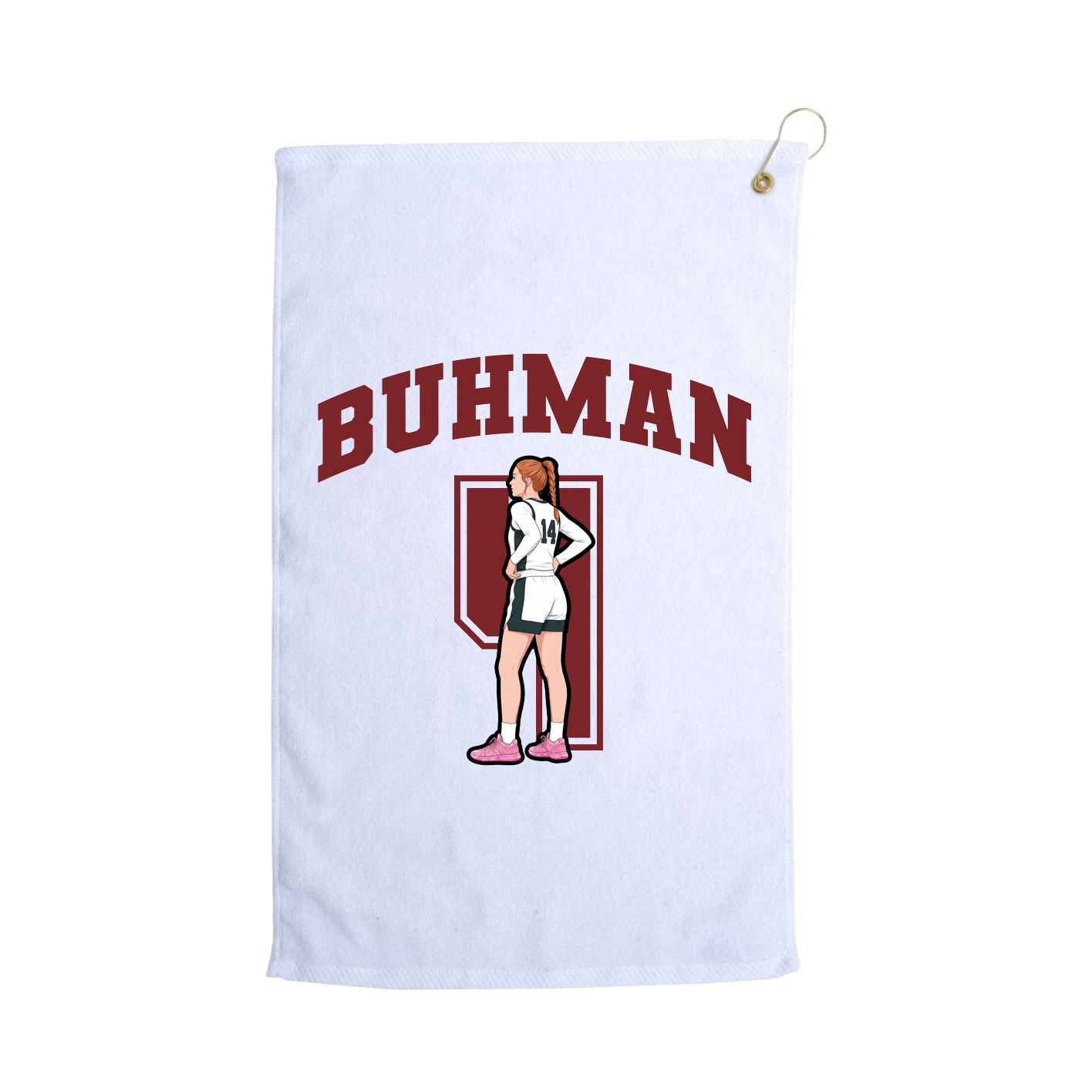 Golf Towel — Number in White