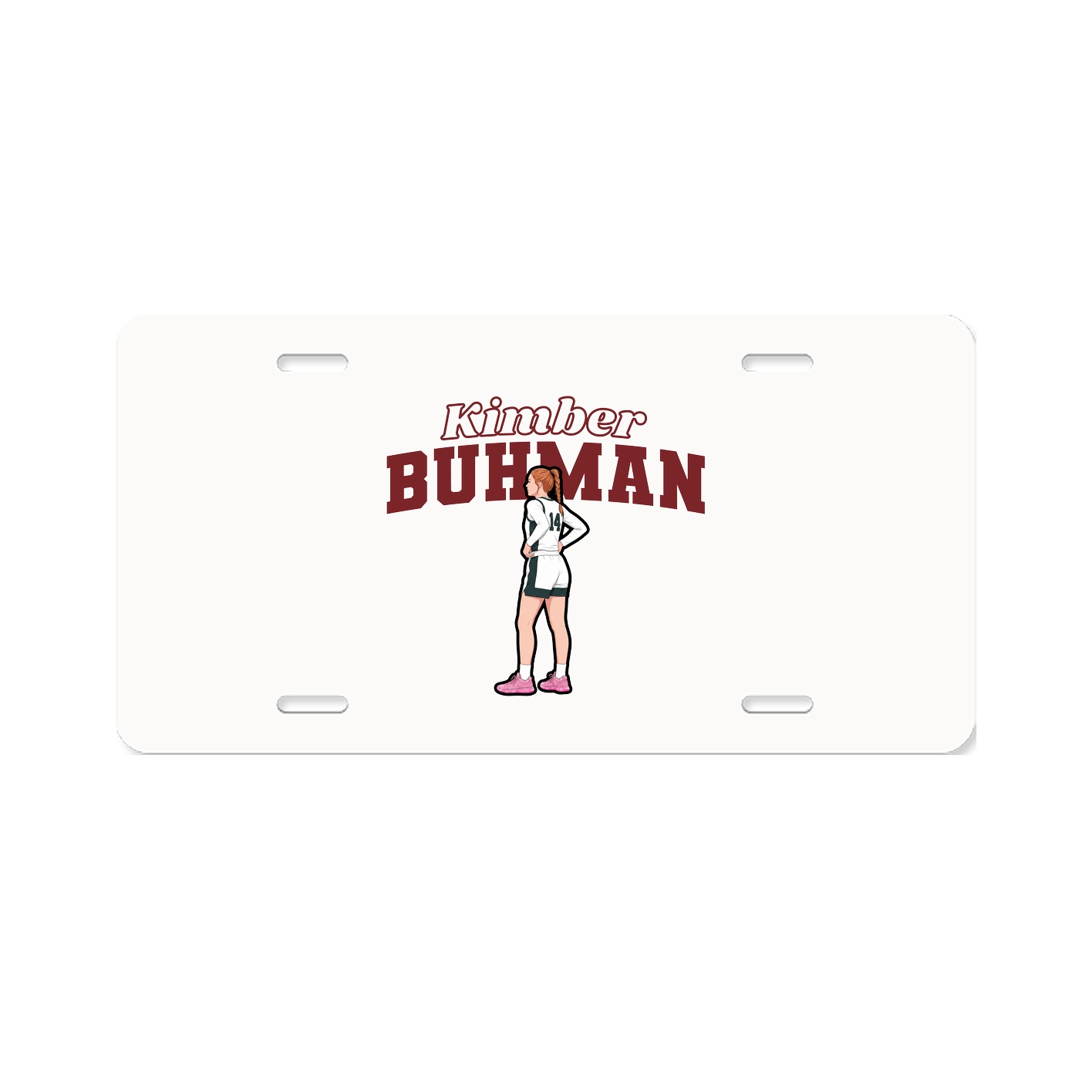 License Plate — Name Arch in Classic