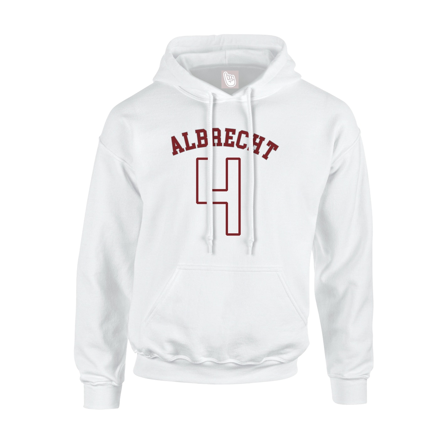 Youth Hoodie — Shirsey Arch in White