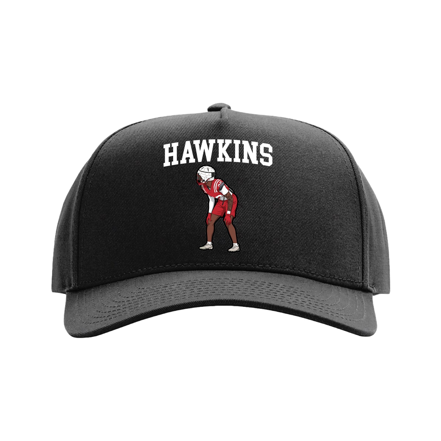 Full Fabric Five-Panel Champ Cap — Shirsey in Black