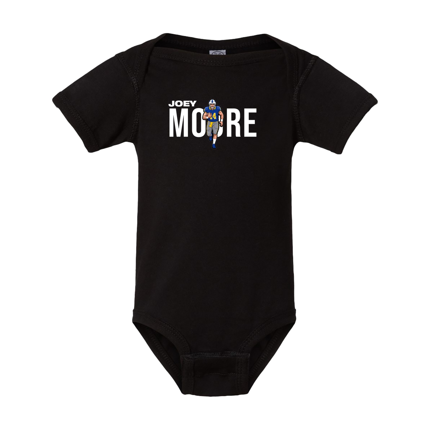 Baby Onesie — Player Name in Black