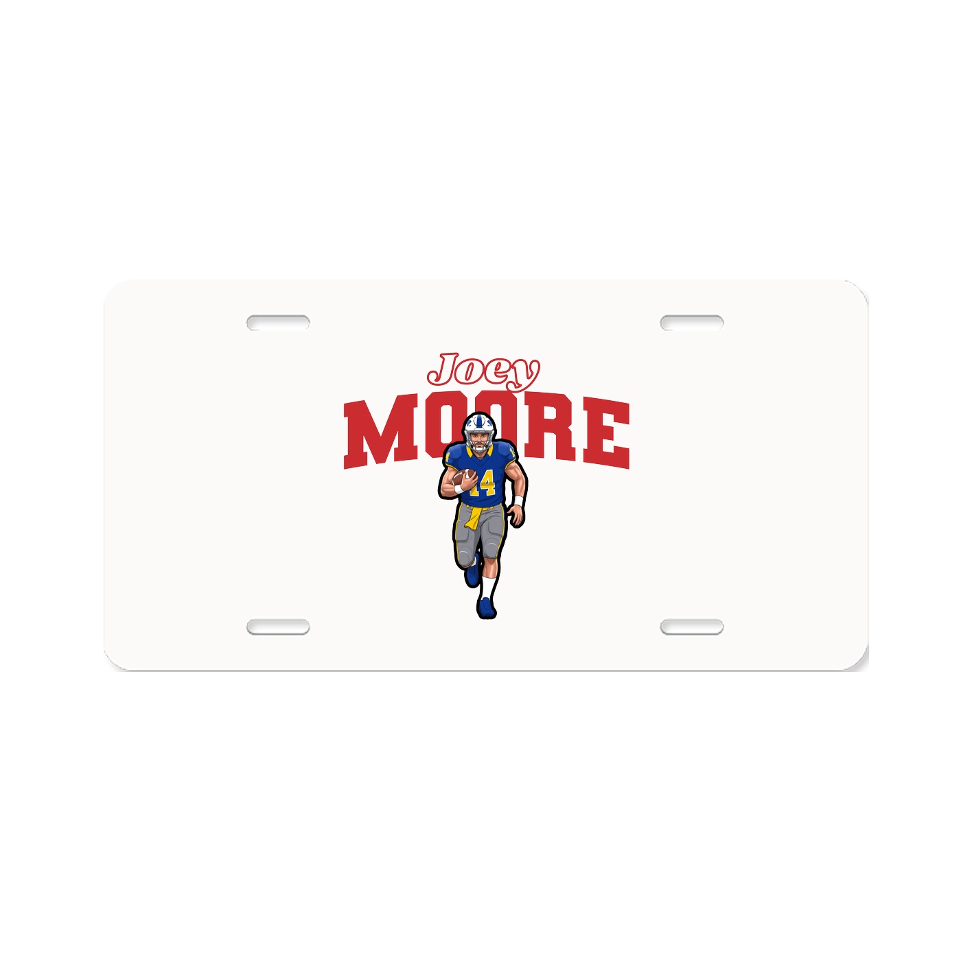 License Plate — Name Arch in Classic