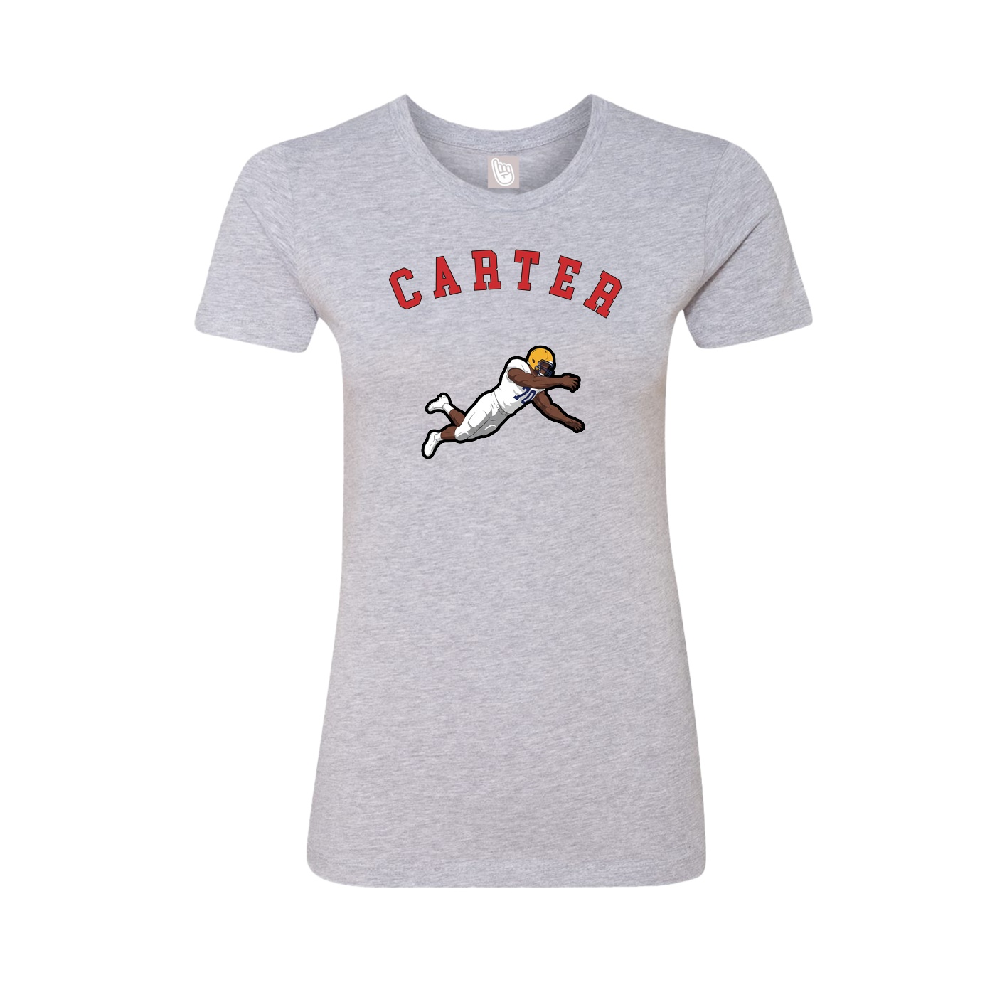 Fitted Women's Tee — Shirsey Arch in Grey