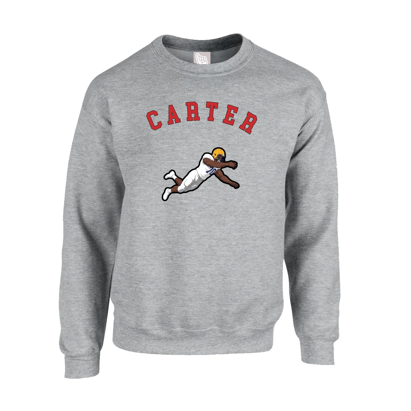 Fleece Crew — Shirsey Arch in Grey