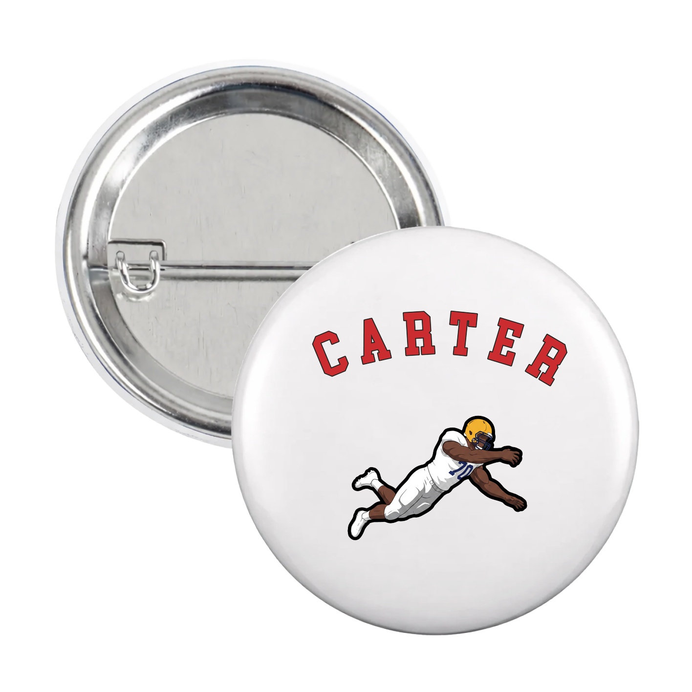 Game Day Button — Shirsey Arch in White
