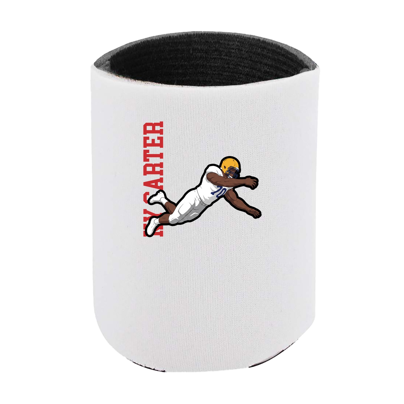 Can Holder — Name Vertical in White