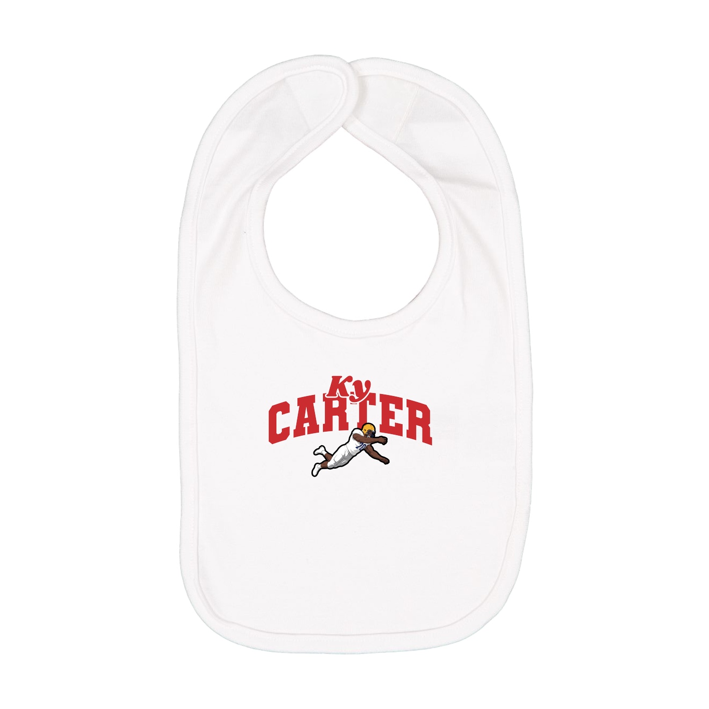 Infant Bib — Signature Arch in White