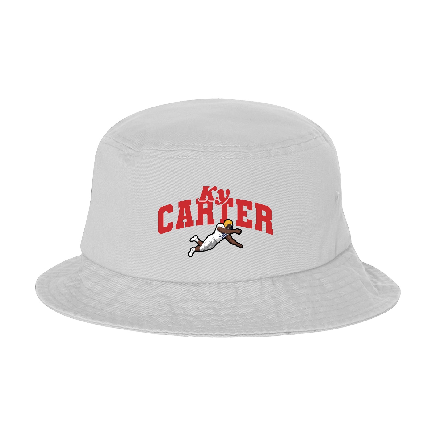 Bucket Cap — Signature Arch in White