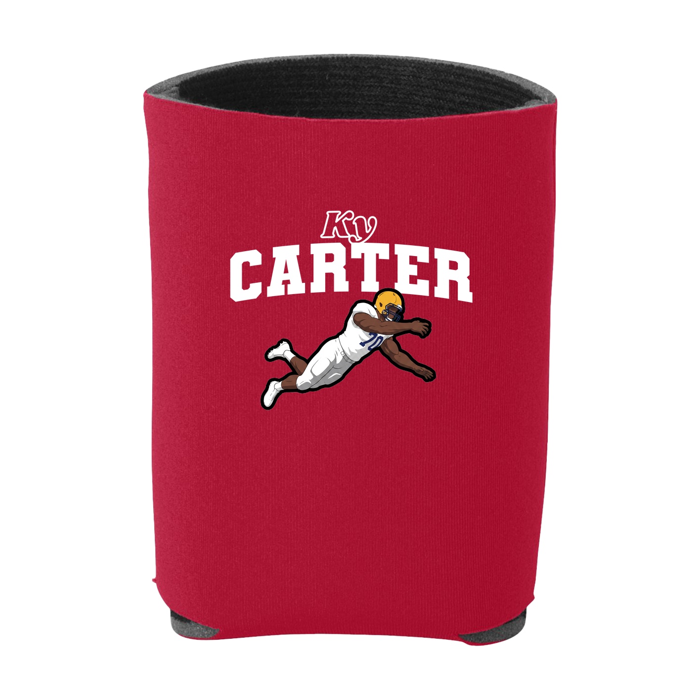 Can Holder — Name Arch in Red