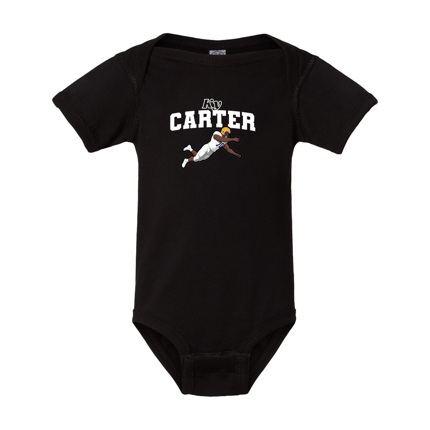 Baby Onesie — Name Arch in Black