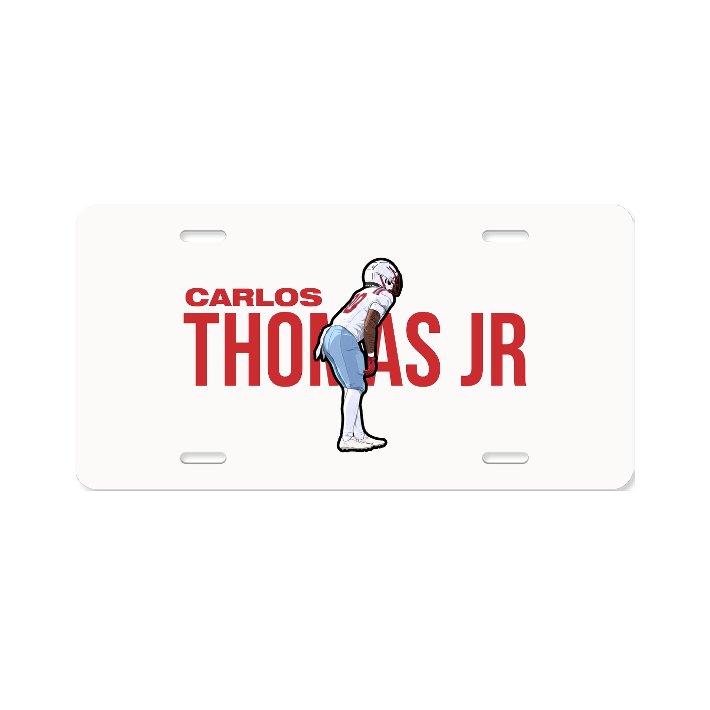 License Plate — Player Name in Classic