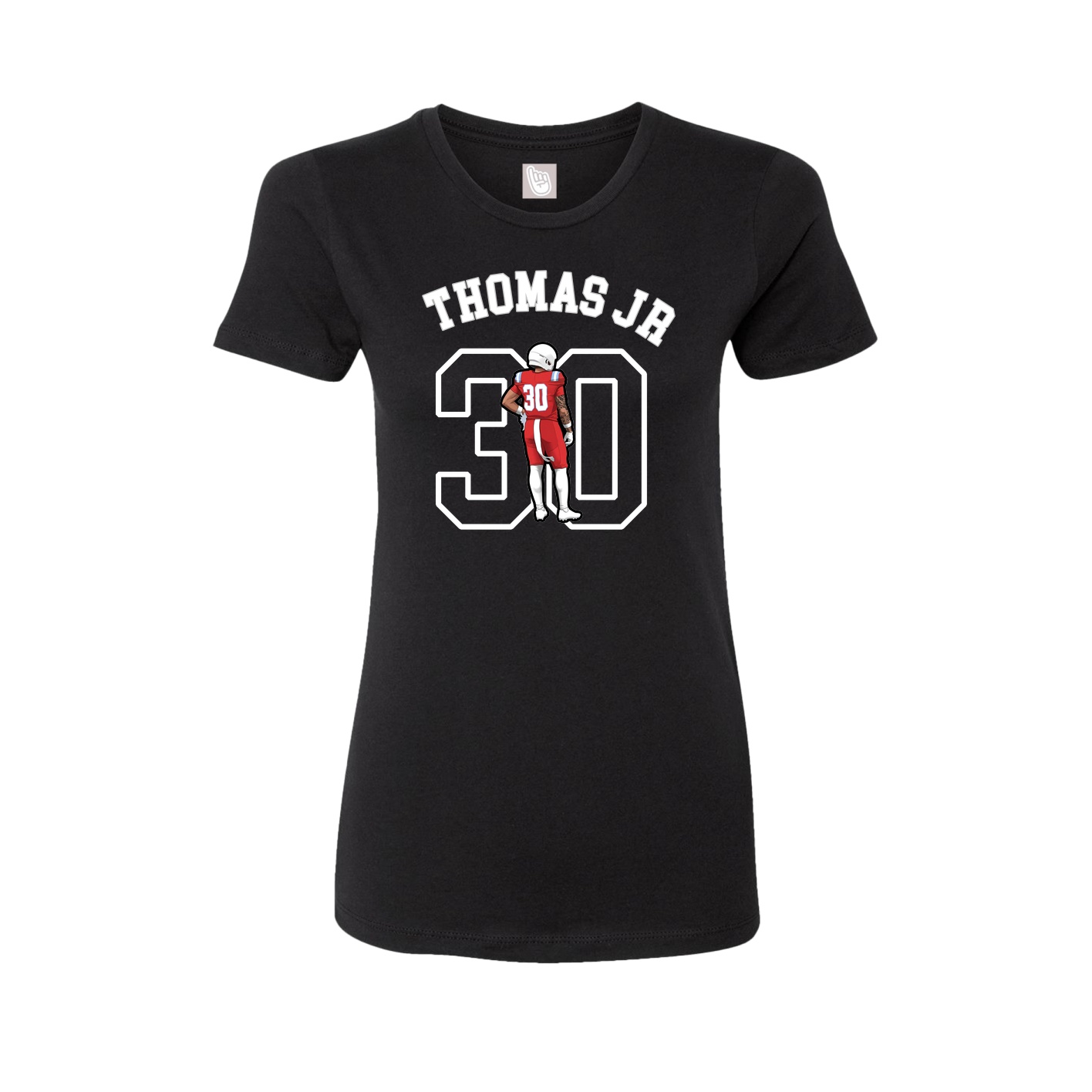 Fitted Women's Tee — Shirsey Arch in Black