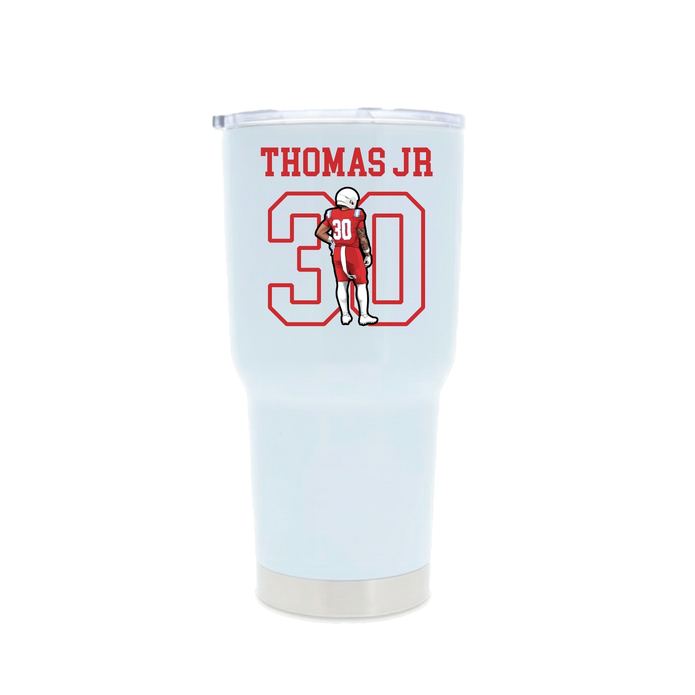 30oz Stainless Steel Tumbler — Shirsey in White
