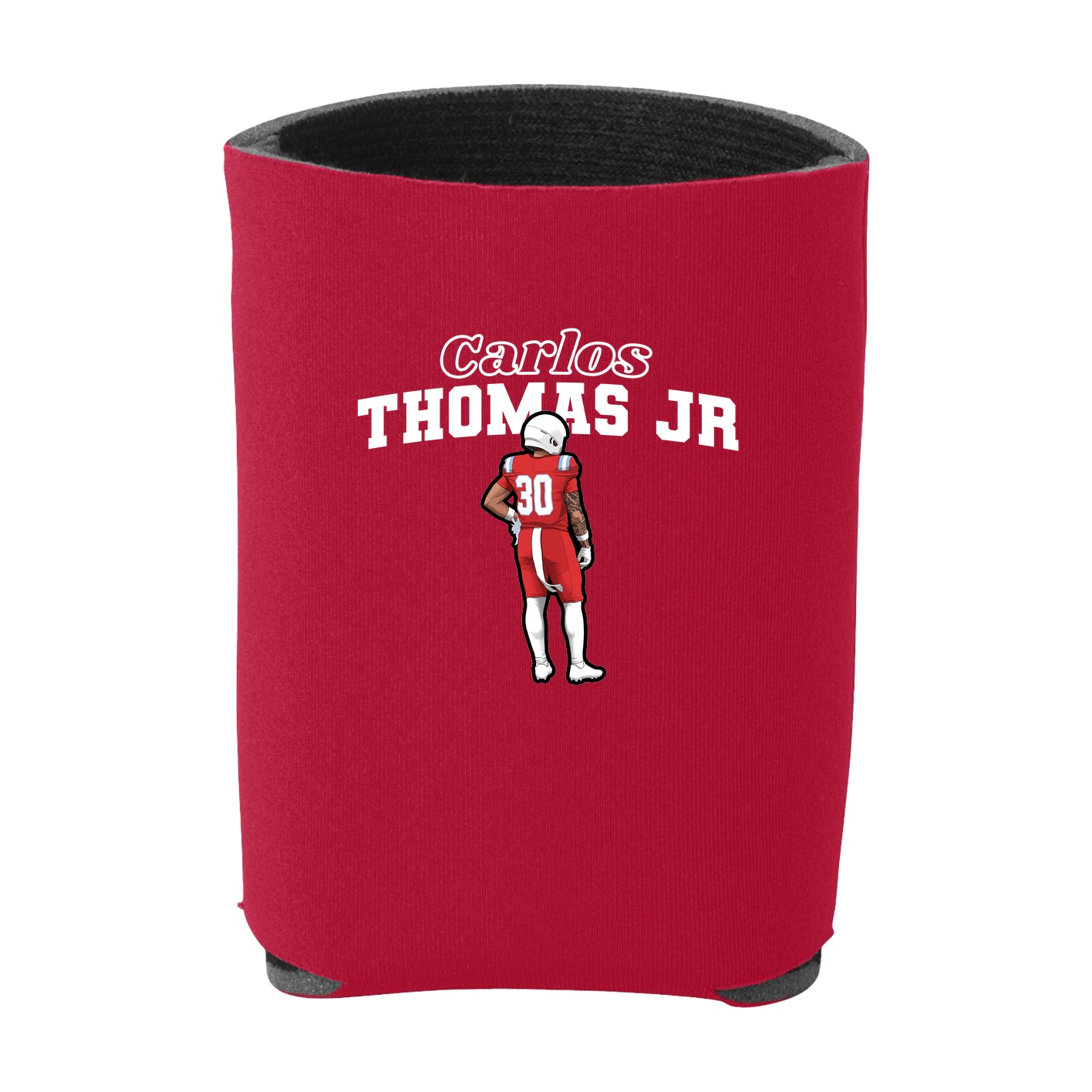 Can Holder — Name Arch in Red