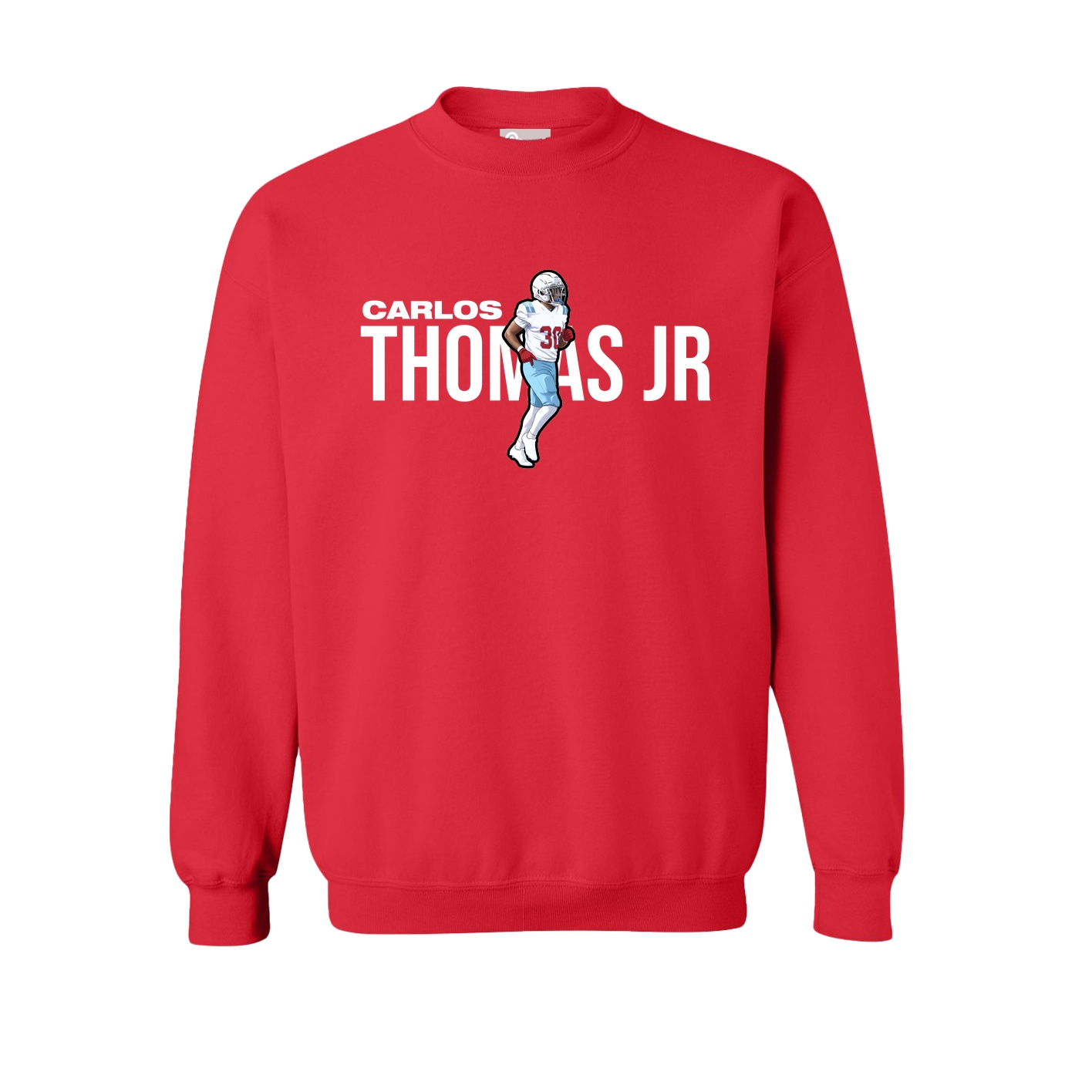 Fleece Crew — Player Name in Red