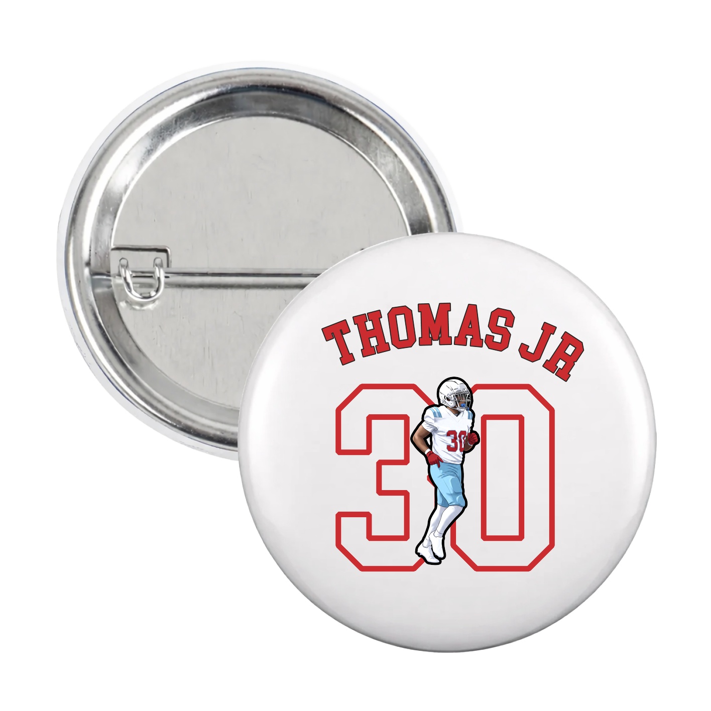 Game Day Button — Shirsey Arch in White