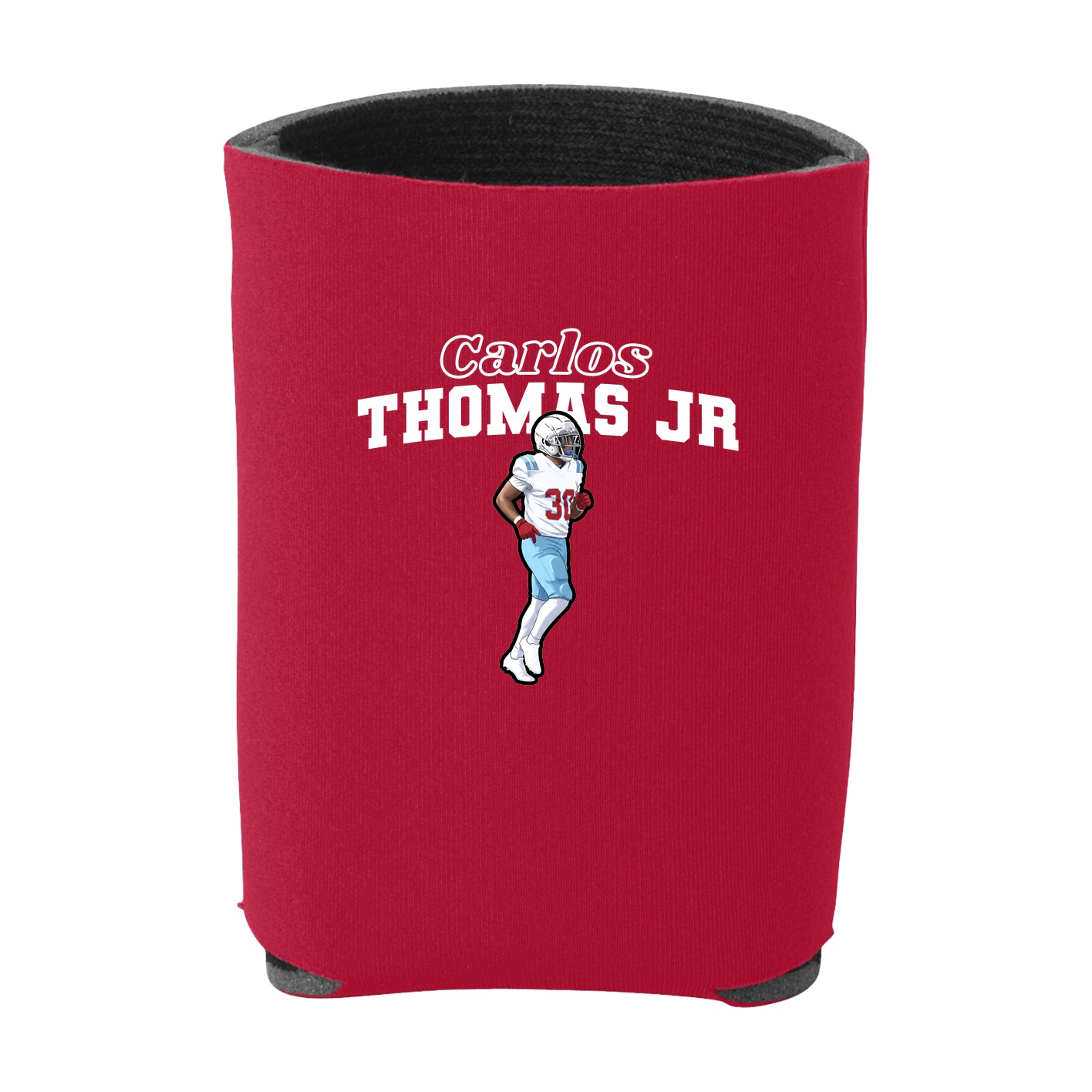 Can Holder — Name Arch in Red