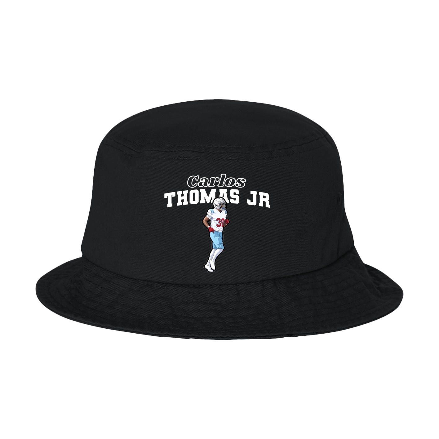 Bucket Cap — Name Arch in Black
