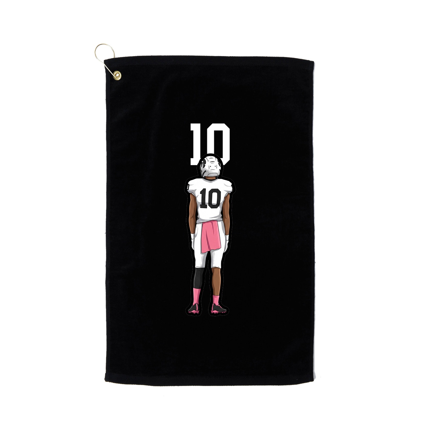 Golf Towel — Number Top in Black