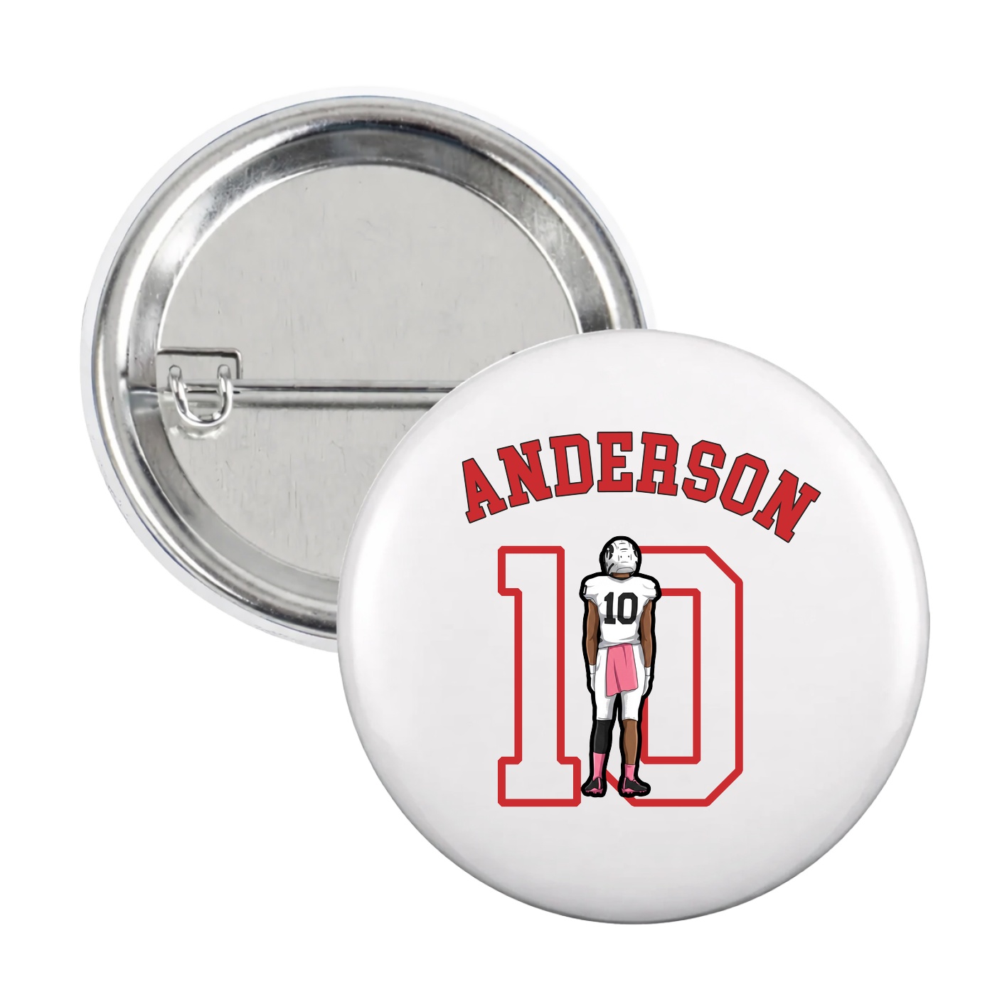 Game Day Button — Shirsey Arch in White