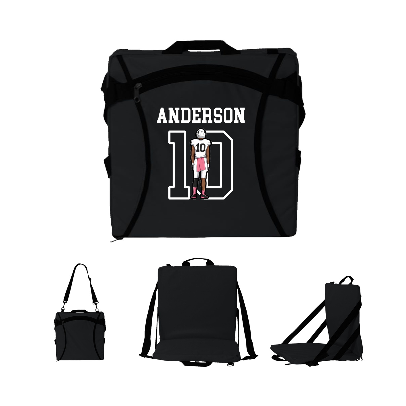 Folding Stadium Seat — Shirsey in Black
