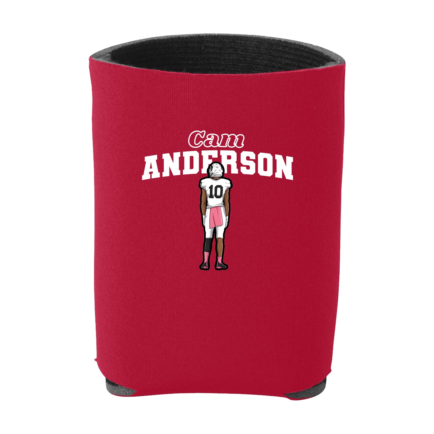 Can Holder — Name Arch in Red