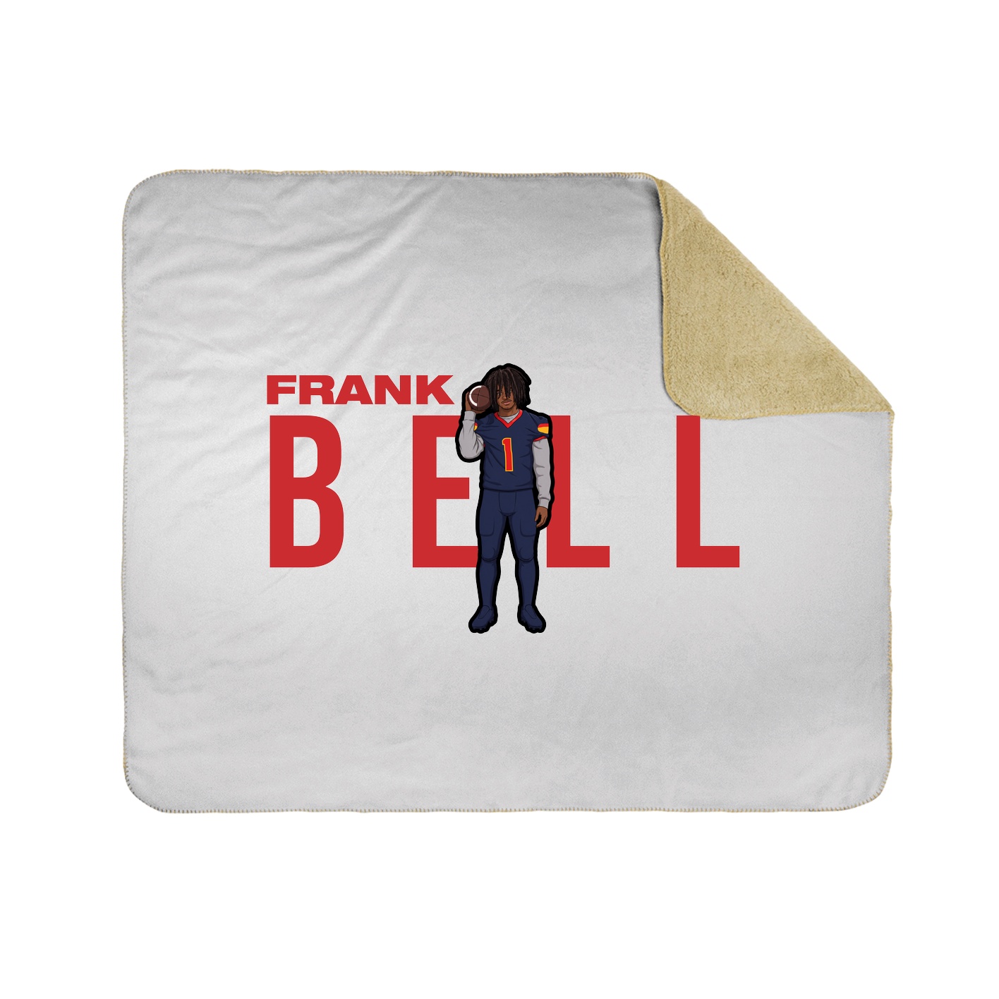 Throw Blanket — Player Name in White