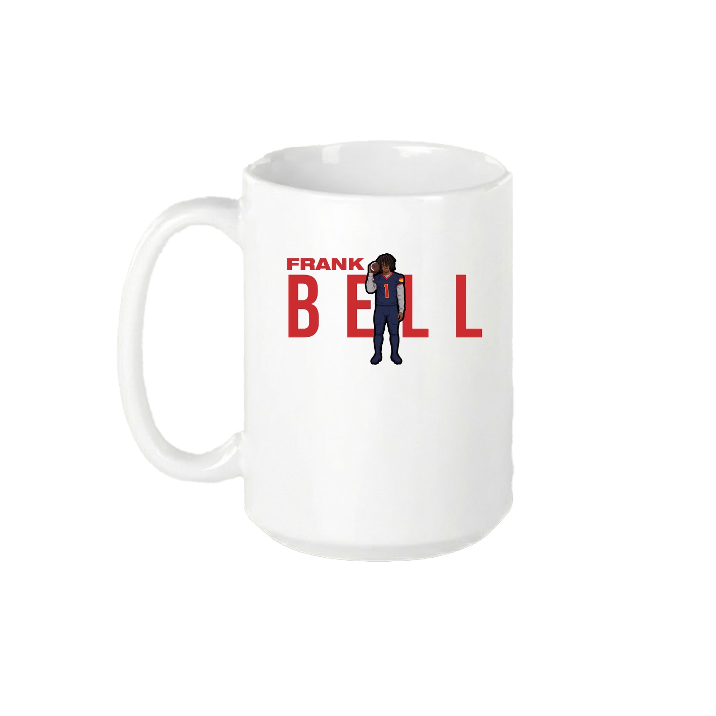 15oz Coffee Mug — Player Name in White