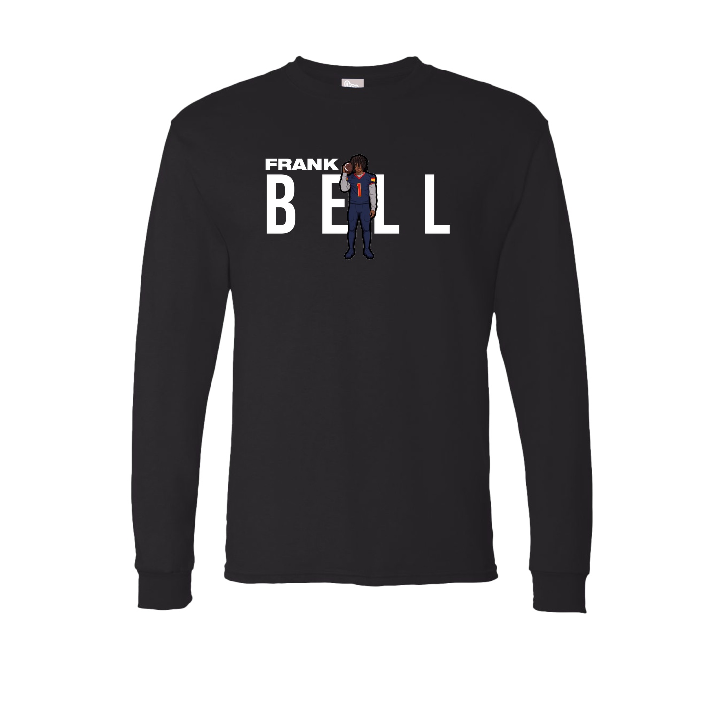 Long Sleeve Tee — Player Name in Black