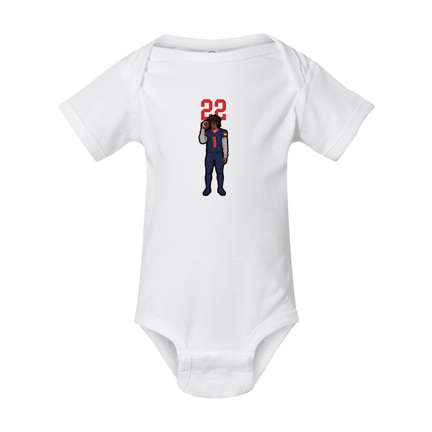 Baby Onesie — Number Top in White