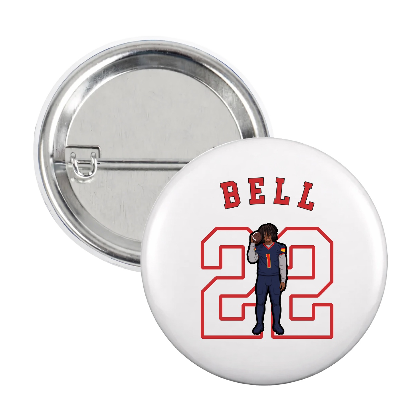 Game Day Button — Shirsey Arch in White