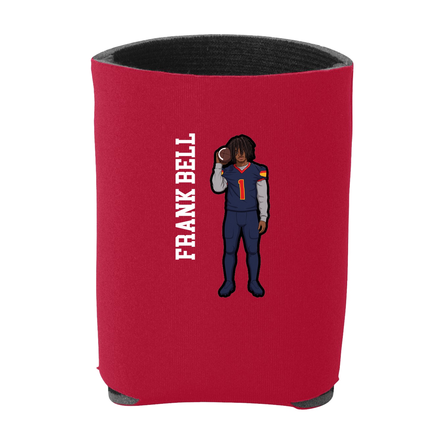 Can Holder — Name Vertical in Red