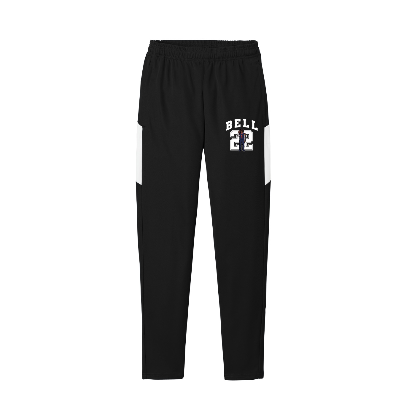 Team Travel Pant — Number in Black/White