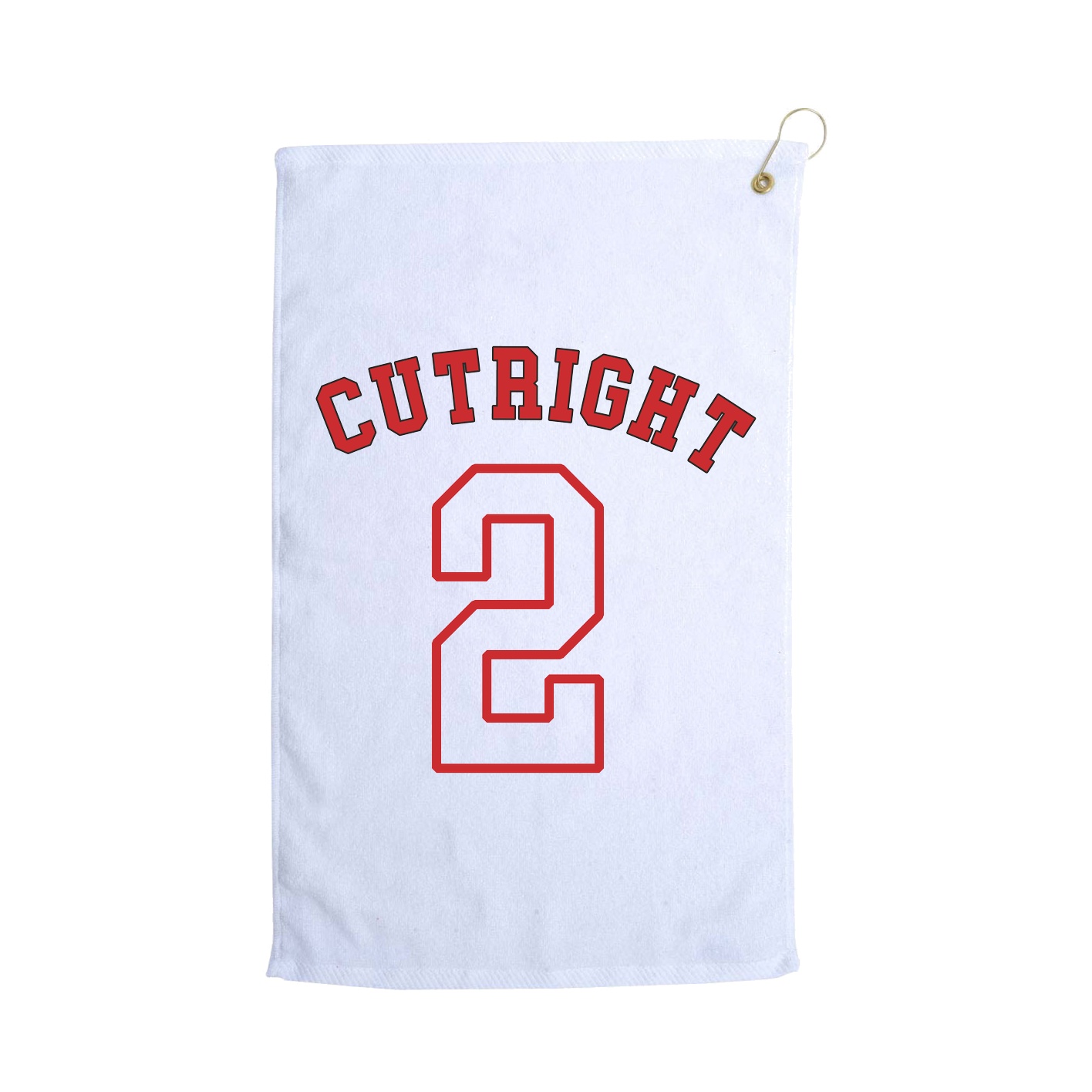 Golf Towel — Shirsey Arch in White