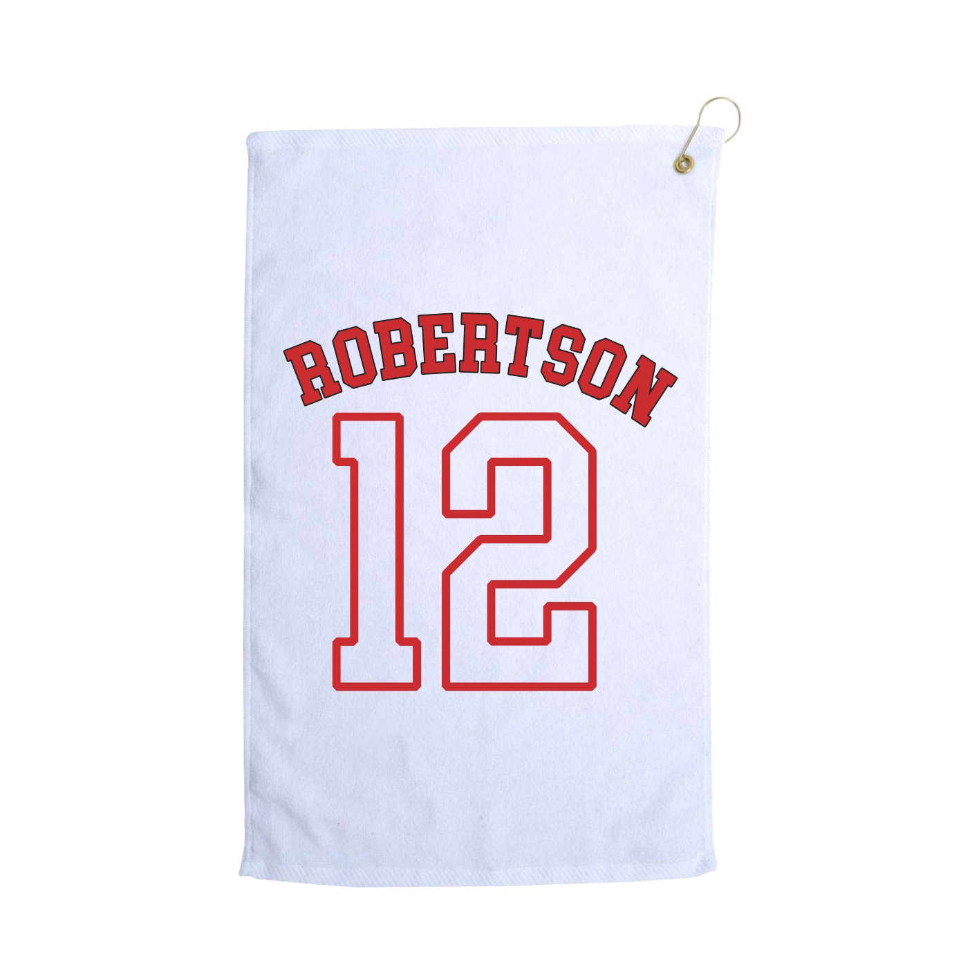 Golf Towel — Shirsey Arch in White